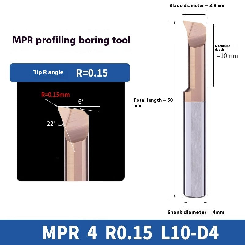 1128-MPR Small Bore Boring Tools Imitation Turning Tools Tungsten Carbide Alloy Tungsten Carbide CNC Lathe Micro Internal Small Boring Tools Shandong Denso Pricision Tools Co.,Ltd.